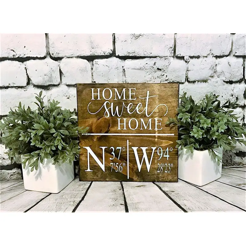 Home decoration walls billboards Wooden sign Welcome sign