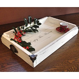 Serving woodne tray   storage wooden tray