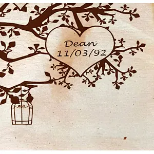 Personalised FAMILY TREE laser engraved tea tray mothers day  wedding trinket box small delicate box crates wood boxes farmhouse