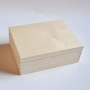 Custom wooden gift box small wooden  jewelry box handmade wooden box