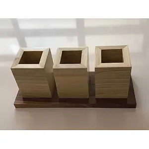 Wood Decor - Wood Home Decor - Kitchen holder,, Handmade Solid Wood, Modern, wooden box