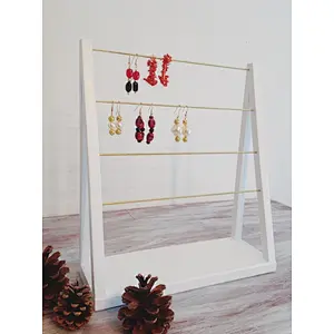 display for craftshow earring necklace bracelet holder gift for her with  Wall-mounted Rack