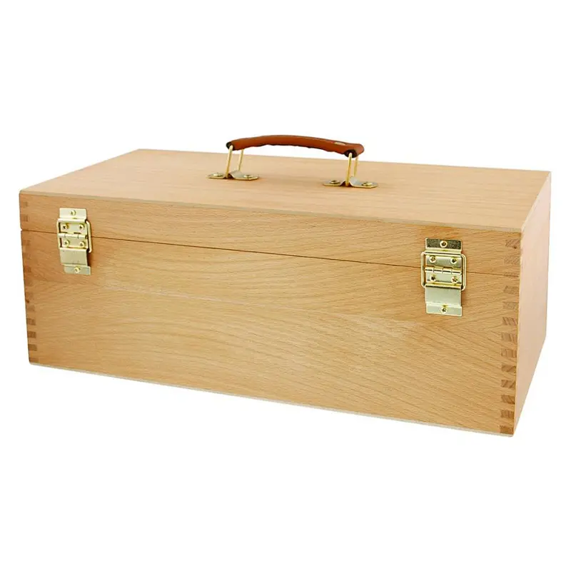 Artist Wood Pastel, Pen, Marker Storage Box with Drawer(s) (Large Tool Box)