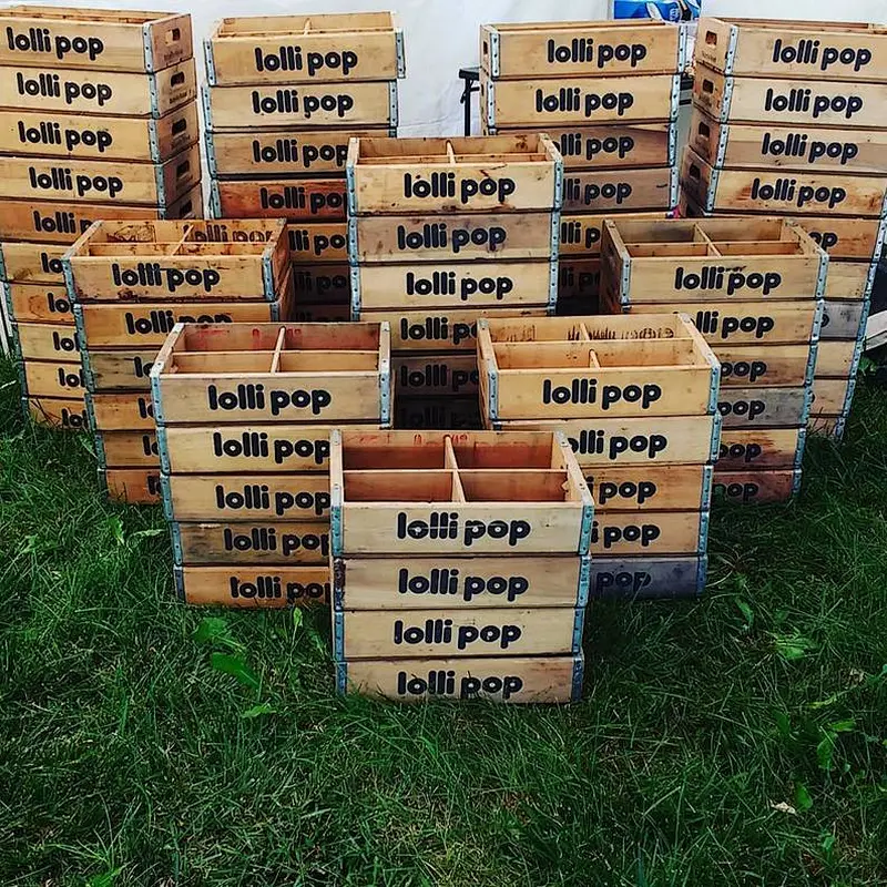 Lollipop Vintage Soda Crate Storage Box wooden crates custom wood crate storage unfinished wood crates wholesale