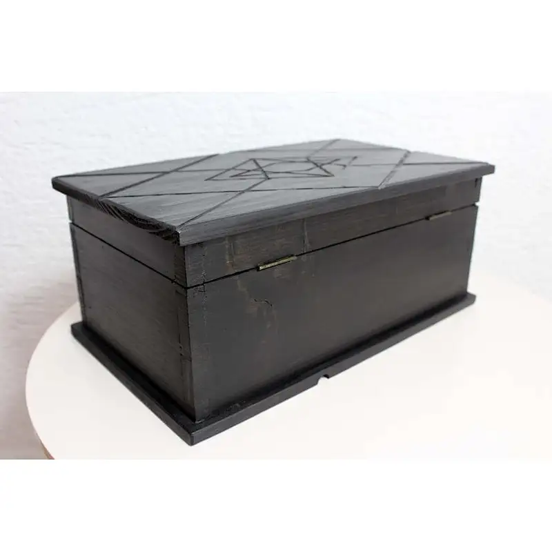 Wood Box with Hinges Gift Wood