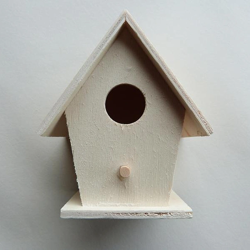 Wooden nest box to decorate or paint