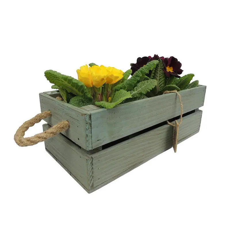 Wooden crate Wooden box Crate gift box Flower box flower pot