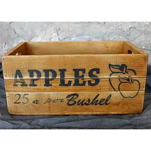 Rustic Vintage  Crate Box For Apple Storage Box