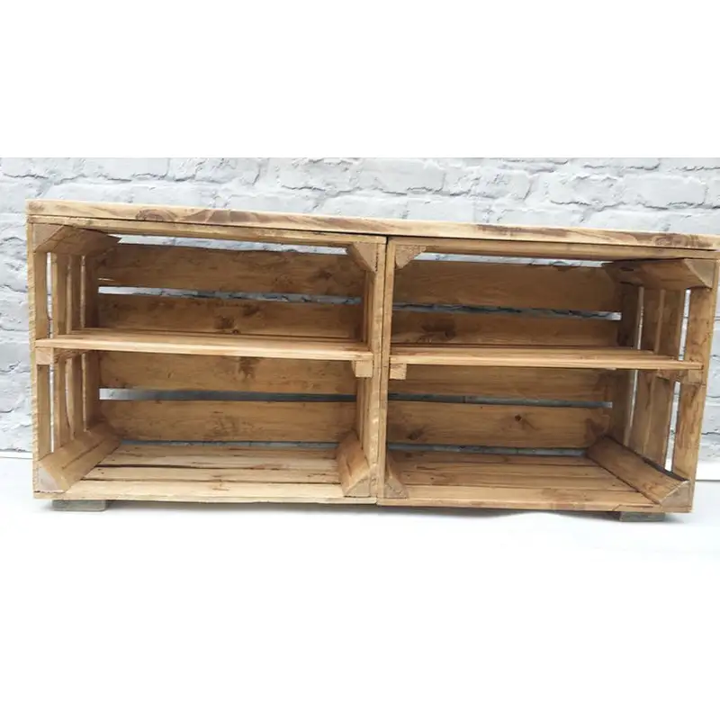 wooden shoe rack .shelving display with  Rural retro minimalist version