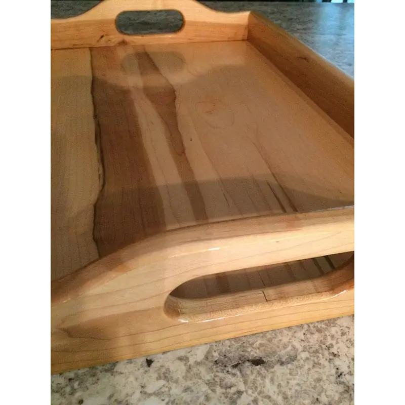 Unfinished Sevring wooden tray Home decor small wooden tray wooden trays for decoration