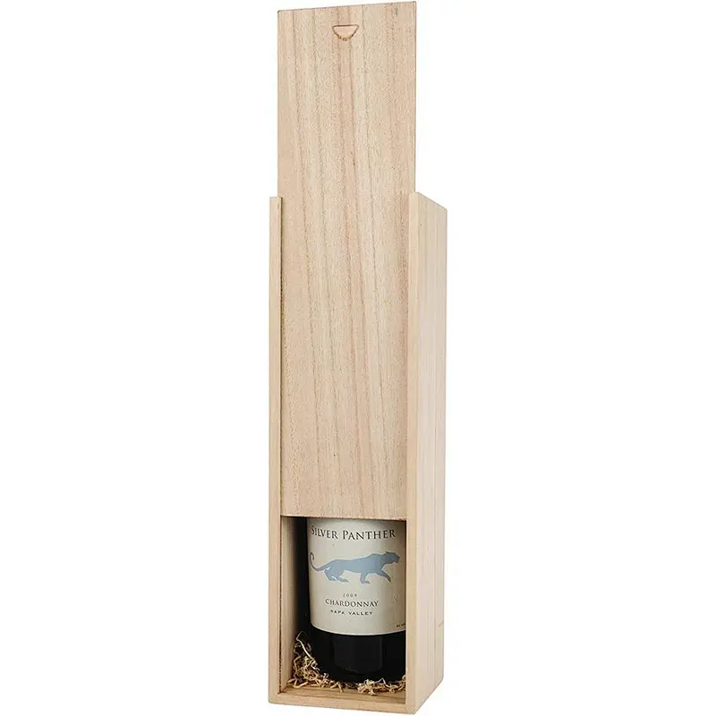 Wood wine box single wooden essential oil box custom wooden gift box