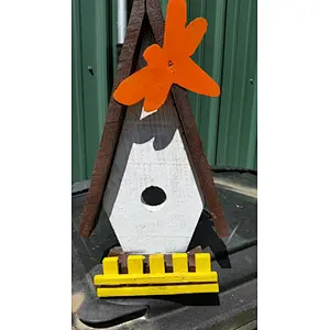 The Dragonfly Bird House, hand crafted from reclaimed Michigan lumber (BH001)