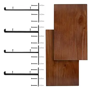 Home Decor Rustic Floating Shelves: Industrial Wall Mounted Shelving, Real Farmhouse Wood Shelf, (Dark Pine) Shelf