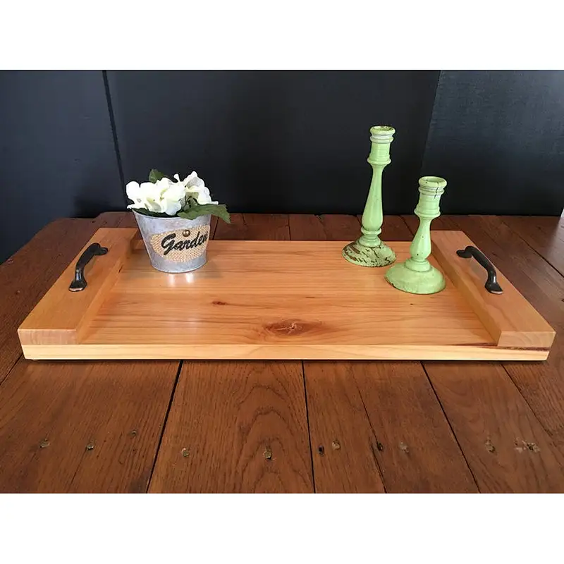Rustic Wood Tray, Decorative Trays For Ottomans, Decorative Tray