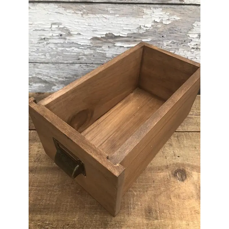 Decorative Storage Boxes - Vintage Design with Brass Handles - Convenient for Home & Office Use - Set of 5