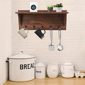 Floating shelves wall rope wall mount shelf set shelf wall decor