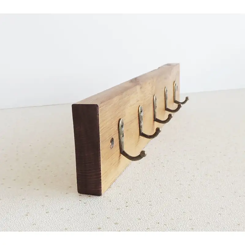 wooden key holder, entryway hanger, wooden wall hook