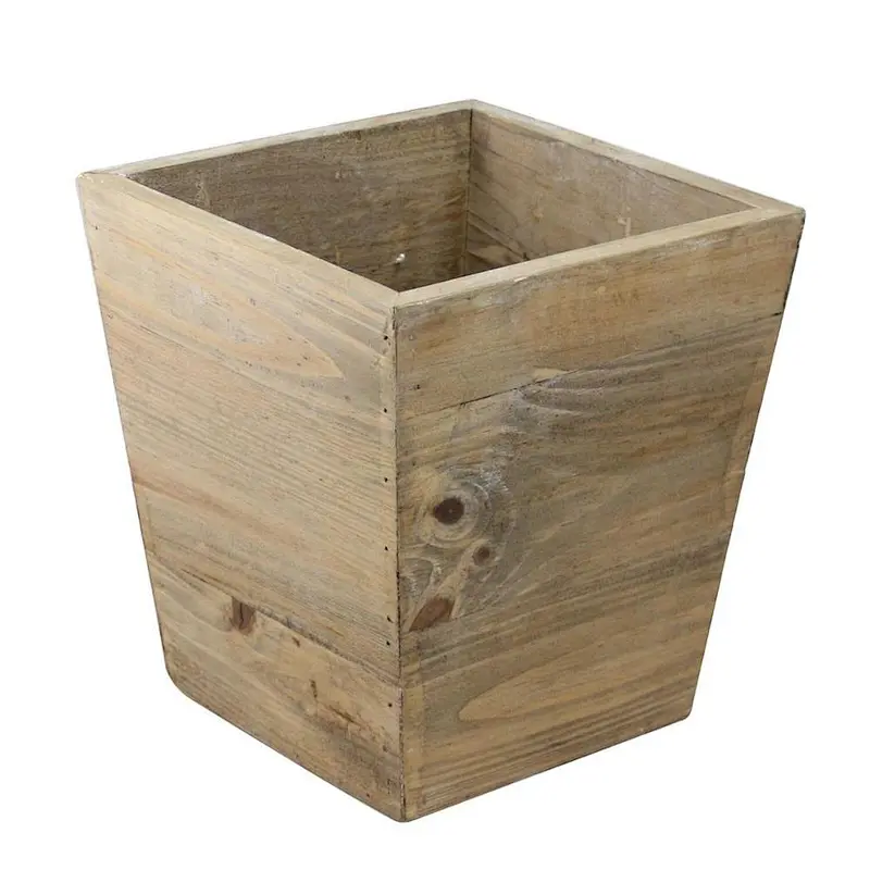 Country Rustic Natural Wood Storage Bin Container- Wood Boxes
