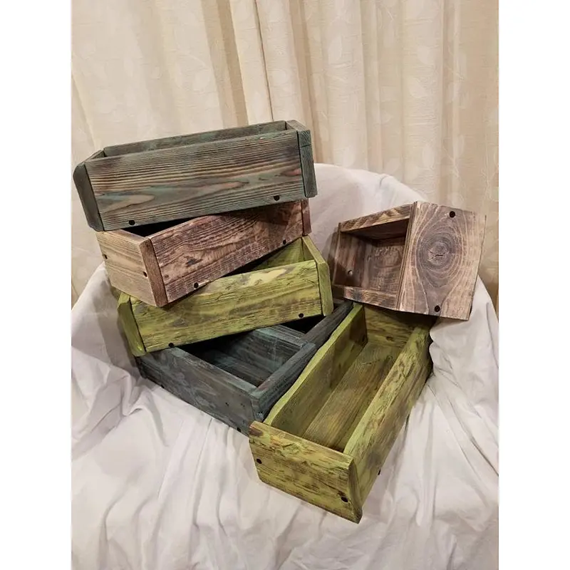 Decorative wooden box  Farmhouse decor shabby chic wooden crate handmade wooden box decorate boxes for wood made