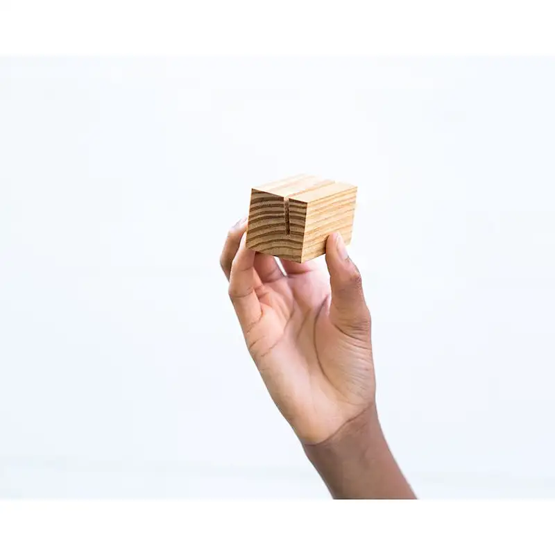 Wood Table Number Holder
