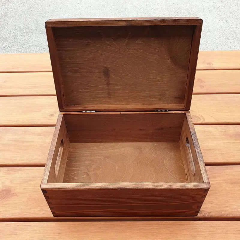 Wooden Box Wooden Chest, Trinket box, Box for toys,