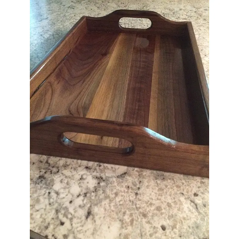 Unfinished Sevring wooden tray Home decor small wooden tray wooden trays for decoration