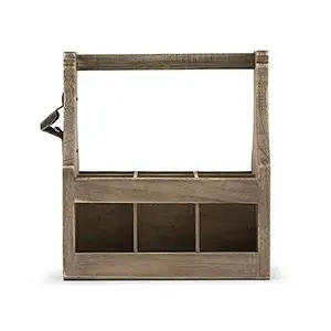 Personalised Wooden Beer Caddy Carrier With Bottle Opener 6 Bottle - Men's Wedding Gift - Men's Birthday Gift -