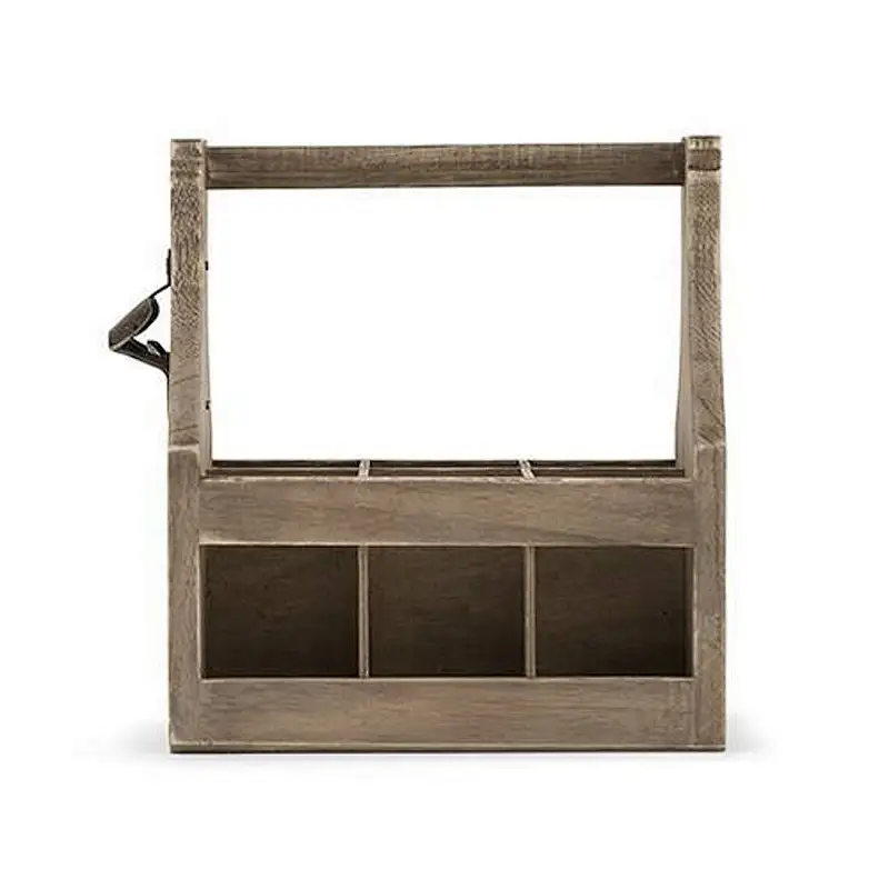 Personalised Wooden Beer Caddy Carrier With Bottle Opener 6 Bottle - Men's Wedding Gift - Men's Birthday Gift -