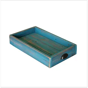 Wood Storage Ottoman Tray For Sale