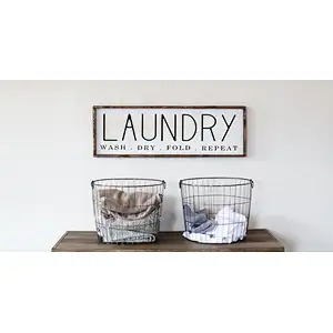 Farmhouse Wooden Sign Wooden Home Sign Housewarming Present Rustic Chic Decor Wooden Quote Sign