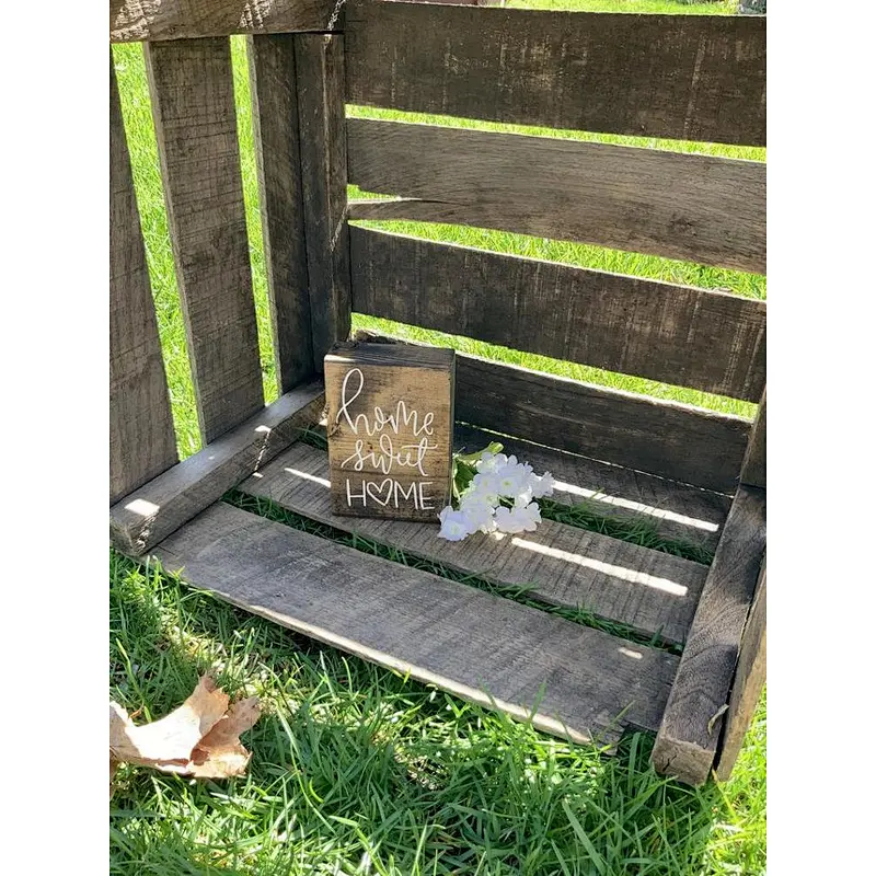 Personalized Valentines Gift farmhouse style sign  billboards Wooden sign wood home decor block sign
