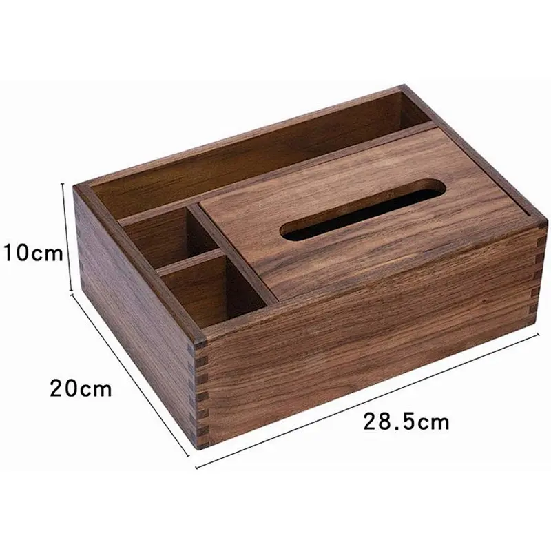 Handmade wooden box jewelry organizer wood storage box wooden tissue box