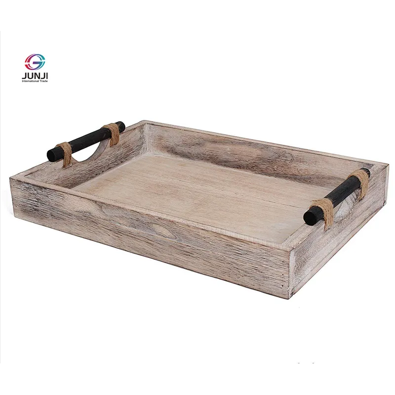 Storage wooden tray  wooden tray handle