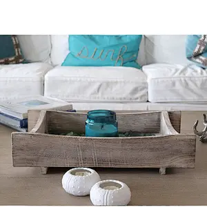 Hot Ottoman Tray Wooden Trays For Decoration Serving  Wood Tray  Large   With HandleWooden Decorated Tray With Metal Handlel