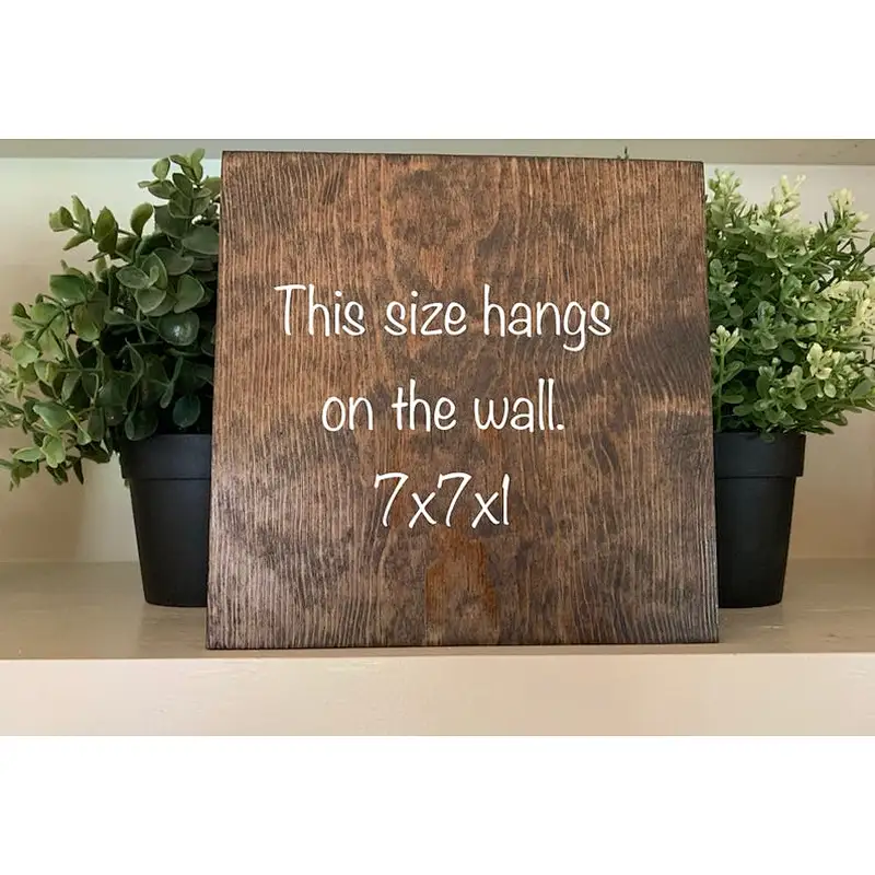 Personalized custom small wood sign It comes any sizes and various fonts for writing