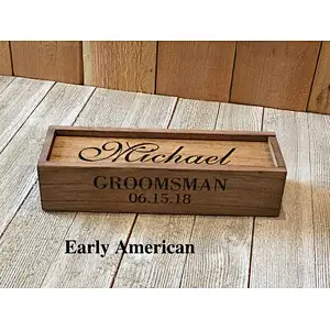 Wooden Gift Box For Wedding Box With Slide Cover