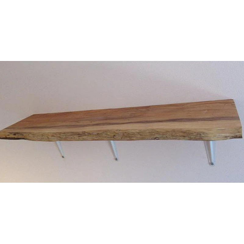 Live Edge Yew rustic solid wood 4ft Shelf floating shelf