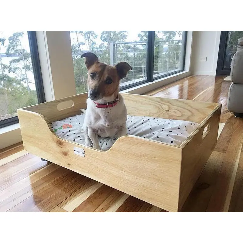 Pet house or bed/modern indoor dog house- Dog crate end table, Dog Kennel Furniture