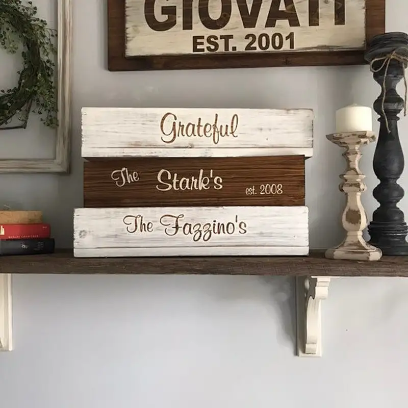 Rustic Home Decor Personalized Wood Planter Box, Wedding Decor, Valentines Day Gift