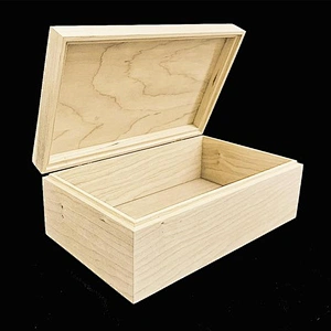 Wood Box with Hinges