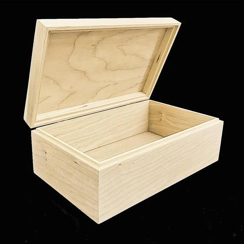 Wood Box with Hinges