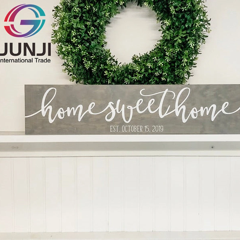 Home sweet home sign  established wood sign to decorate walls new home date farmhouse