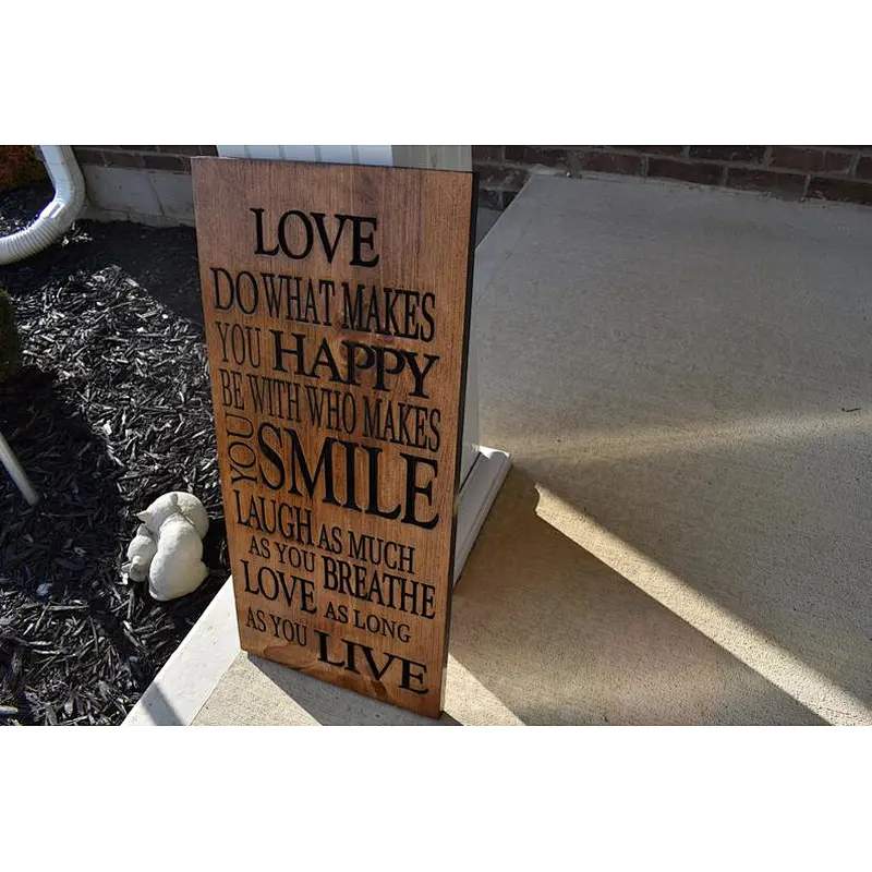 Rustic Christmas Wood Sign Painted On Wood