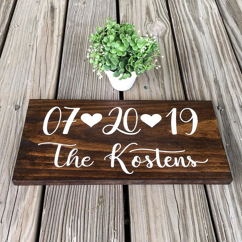 Home Decor Wood Wedding Sign wooden sign plaque blank wooden signs with sayings  wood signs to decorate walls