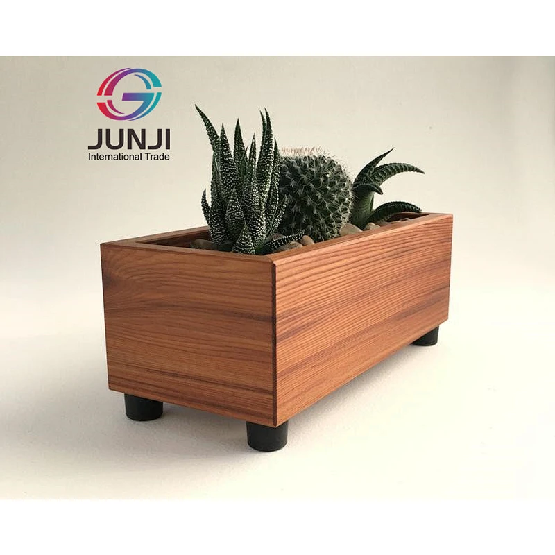 Modern Wood Succulent Planter box