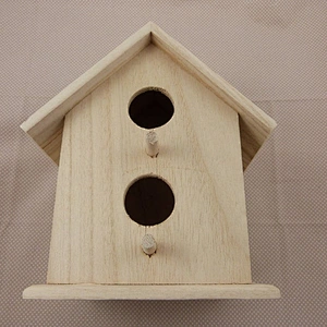 Wooden nest box to decorate or paint