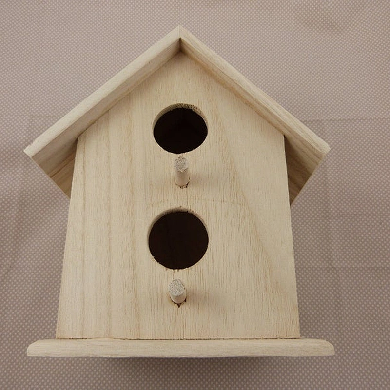 Wooden nest box to decorate or paint
