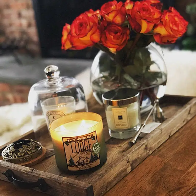 Rustic Wooden Tray Farmhouse Style Breakfast Centerpiece Coffee table Tray