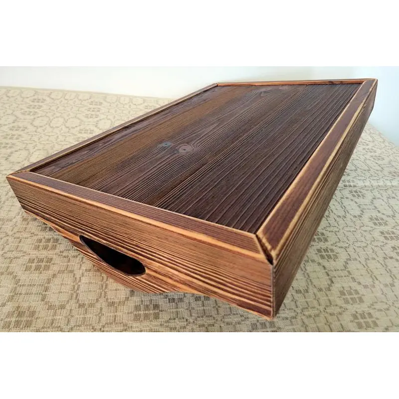 Nordic rustic handmade wooden ceremonial tray
