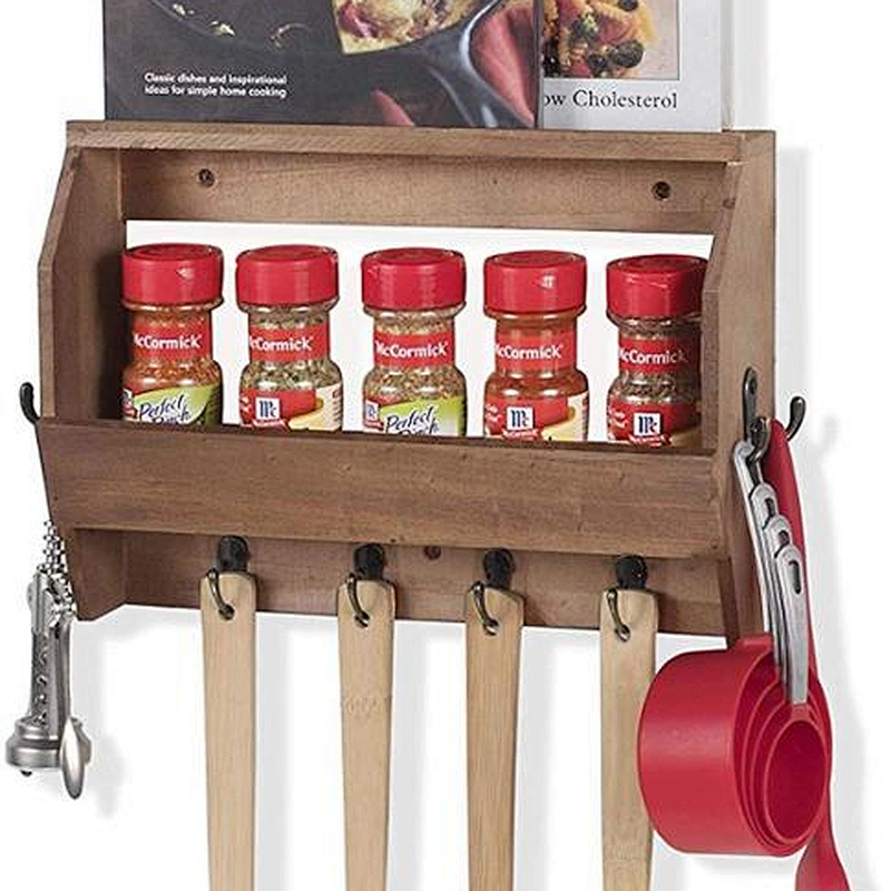 Rustic wood floating wall shelves wall shelf with hooks wood wall shelves